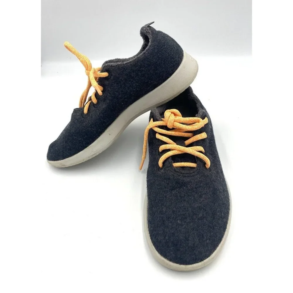 Allbirds Womens The Wool‎ Runners Grey Orange Laced PO 0162 Size 8